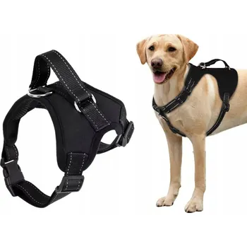 Postroj pro psa Silné, netlačné postroje pro psa s úchytem, lehké, velikost M