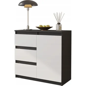 Komoda Komoda Furnica 80 x 35 x 75 cm antracit matná