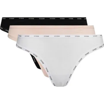 Kalhotky Dámská tanga Guess O4GG13 K6YW1 F68S PINK WHITE BLACK COM Velikost: XS