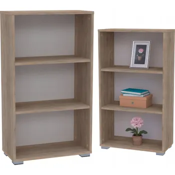 Knihovna Regál na knihy a šanony otevřený nízký dub sonoma 60x106 Luis