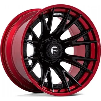 Alu kolo FUEL Alu kola Fuel 1PC FC402 CATALYST 12x22 8x170 ET-44 Matte Black W/ Candy Red Lip 125.1