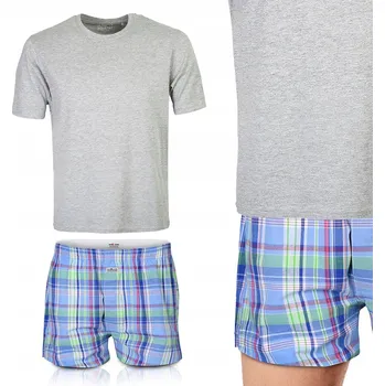 Pánské oblečení Pánské bavlněné pyžamo – tričko s krátkým rukávem a šortky, XL Pako Jeans