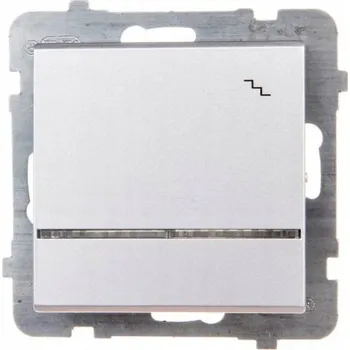 vypínač Schodišťový vypínač Klasik Ospel stříbrný ŁP-3RS/m/38