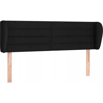 Čelo postele ušák černé 147 x 23 x 78/88 cm