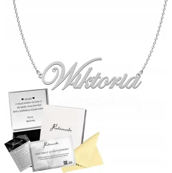 Náhrdelník Náhrdelník se jménem VIKTORIE stříbro PLÍŠEK S GRAVÍROVÁNÍM