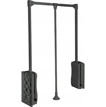 Věšák Pantograf do šatní skříně, výsuvný věšák do šatny ATM 83-115 cm černý