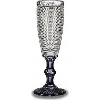 Sklenice Sklenice na šampaňské Vivalto Průhledný Antracit Sklo 185 ml