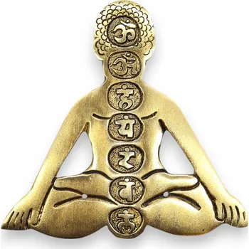 Vonná tyčinka Hliníkový stojánek na vonné tyčinky 12x12cm - Jóga 7 Čaker