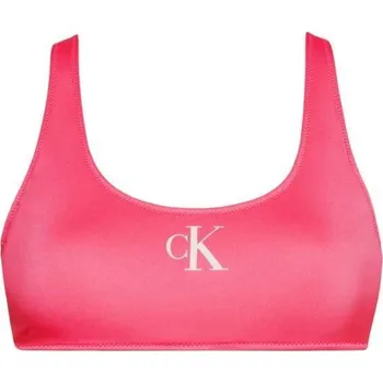 Dámské plavky Dámský horní díl plavek Calvin Klein KW0KW01971 XI1 Pink Flash Velikost: S