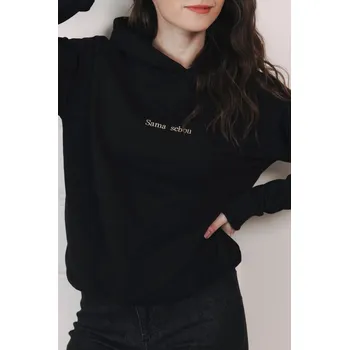 Dámská mikina Mikina Iff Black Sama Sebou, XS