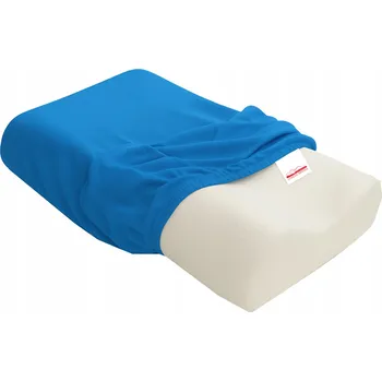 Polštář Povlak na ortopedický polštář univerzální modrý hladký