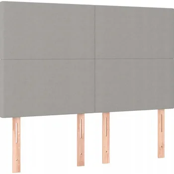 Nastavitelné čelo postele, černé, 144x5x118/128 cm, látka