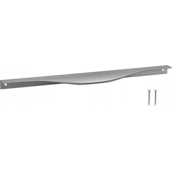 Nábytková úchytka hranová moderní hliníková stříbrná 340 mm pro nábytek a skříňky