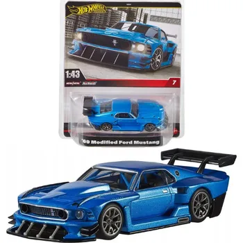 autíčko HOT WHEELS PREMIUM 1:43 '69 Upravený Ford Mustang
