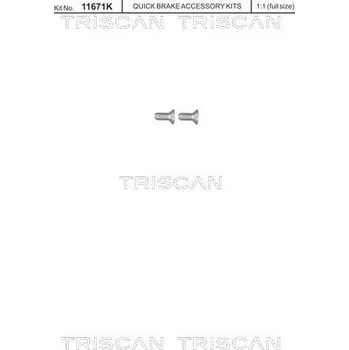 Brzdový kotouč Sada šroubů, brzdový kotouč TRISCAN 8105 116012