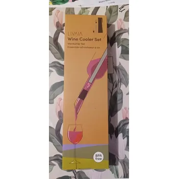 Chladič na víno CHLADIČ NA LÁHVE VÍNA S VÝČEPNÍMI KOHOUTY A ZÁTKOU.