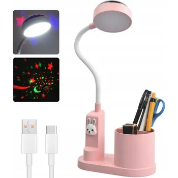 Lampička DĚTSKÁ STOLNÍ LAMPIČKA, NOČNÍ S DRŽÁKEM NA PROPISKA, STMÍVATELNÁ