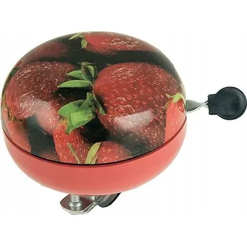 Zvonek na kolo Mechanický zvonek M-Wave Ding Dong Strawberry 80 mm