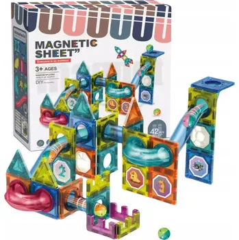 ostatní stavebnice STAVEBNICE PRO DÍTĚ 3D KONSTRUKČNÍ VZDĚLÁVACÍ KULIČKOVÁ DRÁHA 42EL