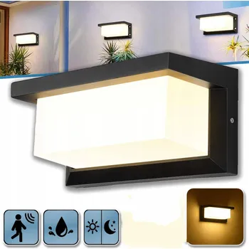 Venkovní osvětlení Venkovní nástěnné LED svítidlo s pohybovým senzorem, zahradní, fasádní, 18W