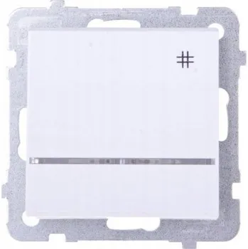 vypínač Křížový vypínač pod omítku Ospel bílý ŁP-4RS/M/00