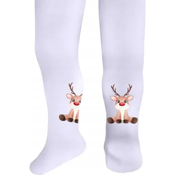 Dívčí punčocháče s vánočním potiskem Milusie, vel. 92/98