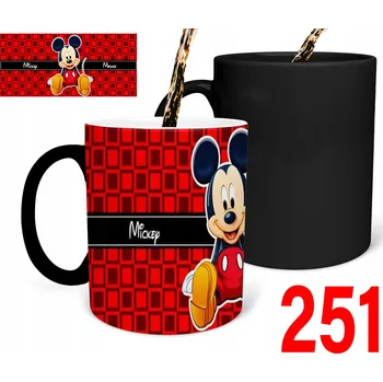 Kouzelný hrnek s potiskem DÁREK myšák Mickey Minnie Mickey + JMÉNO DÁREK