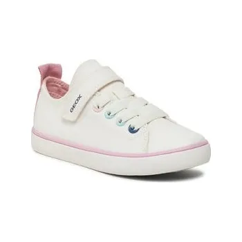 Dívčí obuv Plátěnky Geox J Gisli Girl J454NA 00010 C1000 S Bílá 32