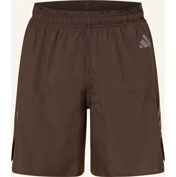 Pánské kraťasy Adidas Pánské Běžecké Šortky 2 V 1 adi365, tmavě hnědá, 50