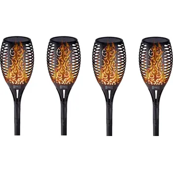 Venkovní osvětlení Bezdoteku LEDSolar 96 solární venkovní hořící louč pochodeň 4 ks, 96 LED, bezdrátové, iPRO, 1W, teplá barva