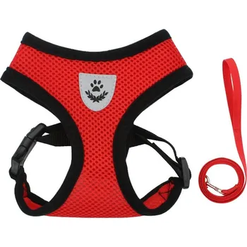 Postroj pro psa First walk - postroj pro štěňata a malé psy Barva: Červená, Obvod hrudníku (cm): 26 - 32