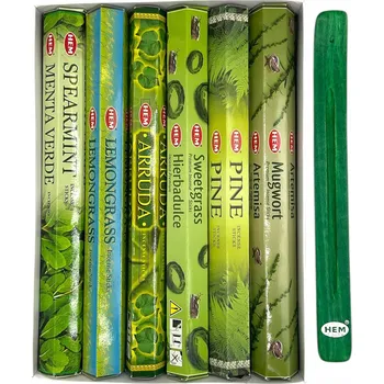 Vonná tyčinka Vonné tyčinky HEM Leafy Collection 120 ks + podložka