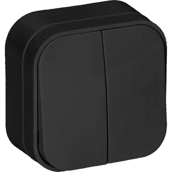 vypínač a zásuvka Vypínač Vypínač ToDo Světelný Podwójny Přisazený IP20 ORNO černá