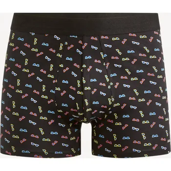 Boxerky Celio Vzorované boxerky Figlasses - Pánské Celio černá | vícebarevná 2397895