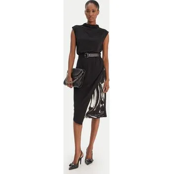 Dámské oblečení DKNY Každodenní šaty DD5J2P42 Černá Regular Fit 10