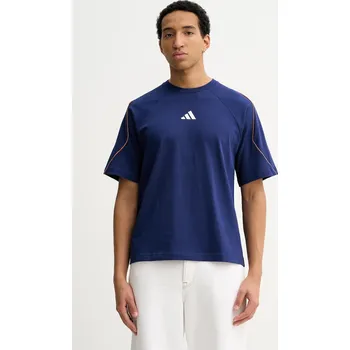 Pánské tričko Bavlněné tričko adidas Stadium JZ9450 modrá 57X, vel. M