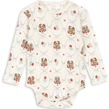 Kojenecký body Bavlněné kojenecké body Konges Sløjd MINNIE BODY GOTS KS103916.9BYA béžová 01X, vel. 92