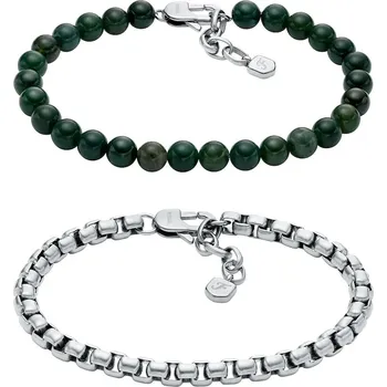 Náramek Sada náramků Fossil 2-pack JF04940SET stříbrná SLV, vel. ONE SIZE