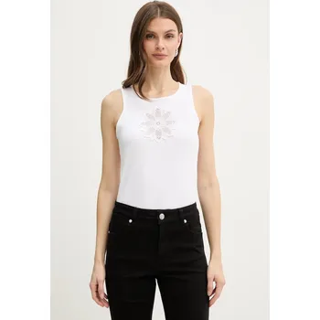 Bavlněný top Twinset 261TP2090 bílá 00X, vel. L