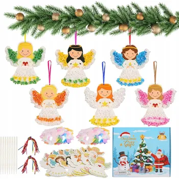 kreativní sada Sada pro tvoření: 24 ks Andílků pro děti DIY Vánoce