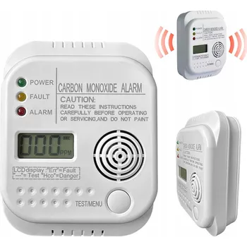 Zabezpečovací technika DETEKTOR OXIDU UHELNATÉHO HLÁSIČ OXIDU UHELNATÉHO (CO) S LCD DISPLEJEM + BATERIE LM-201A