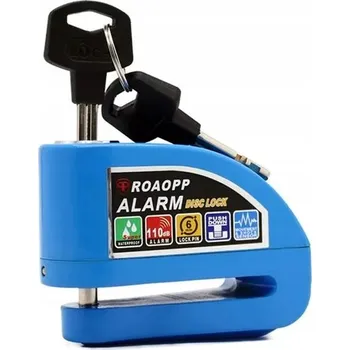 Motozámek ZÁMEK kotoučové brzdy MOTOCYKL DISC LOCK MODRÝ MOTOR SKÚTR KOLO