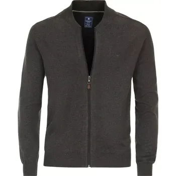 Pánský svetr Velký rozepínací pánský svetr Redmond 685-79 tmavě šedý (5XL)