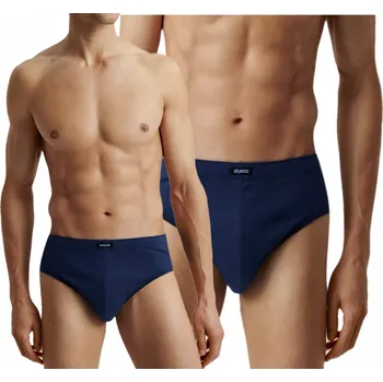 Slipy 2x Pánské slipy KLASICKÉ slipy Atlantic 2-BALENÍ 100% bavlna MP-1094 M navy