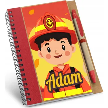 Zápisník ZÁPISNÍK NOTES JMÉNO HASIČ HASIČI SÁM DÁREK K NAROZENINÁM DÍTĚTE