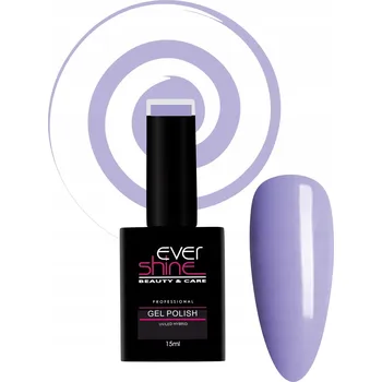 Lak na nehty HYBRIDNÍ LAK na nehty pastelová fialová levandule EverShine 15 ml