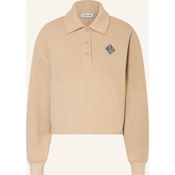 Dámské oblečení Lacoste Dámská Oversized Mikina, béžová, 38