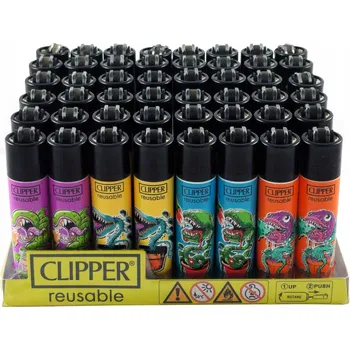 Zapalovač Zapalovač plynový Clipper kovový, plast