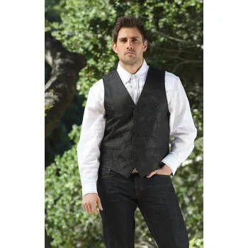 Pánská vesta Stars & Stripes Vesta žakárová Lincoln Stars & Stripes, pánská, černá M