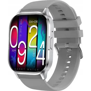 Chytré hodinky Blavec SUPER Chytré Hodinky W18 Hellia AMOLED (SWW18-G) šedé chytré hodinky s voděodolností IP67